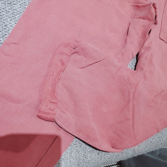 AERIE Super Rare Light Mauve Luxury Soft Denim Overalls - Picture 4 of 12